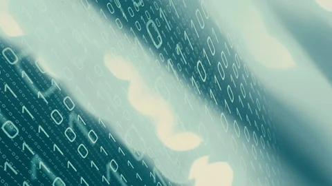 Cyber attack command script code algorithm, binary background 4k Stock Footage 95213965