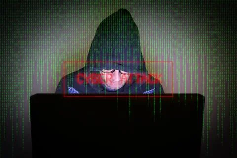 Cyber attack computer crime hacking password Stock Photos