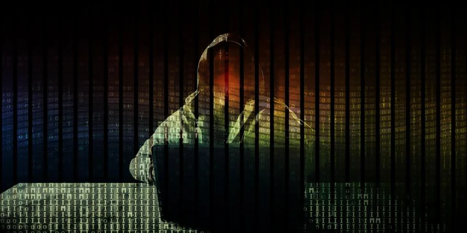 Cyber Attack Concept Stock Illustration