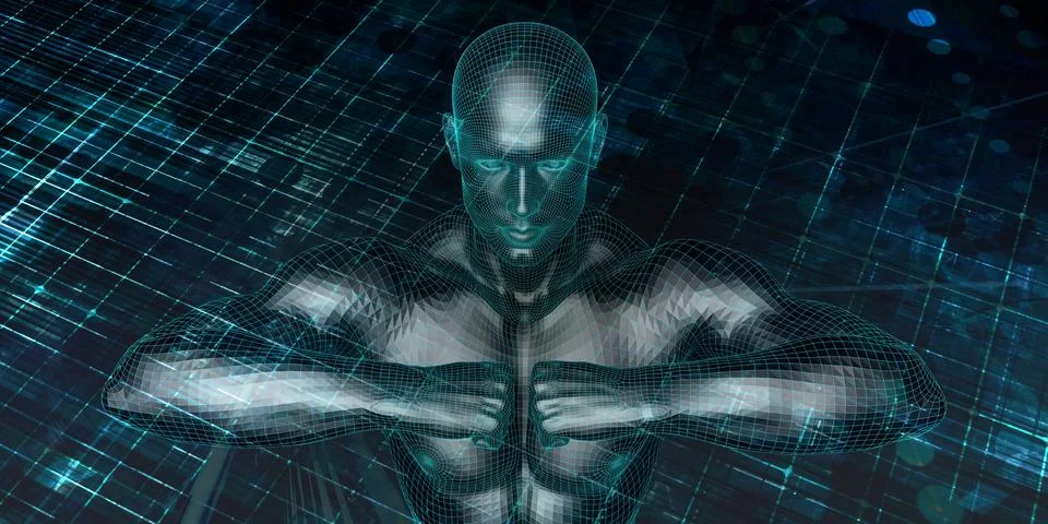 Cyber Attack Concept Stock Illustration