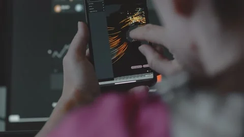 Cyber attack, Cyber security and global network concept. World map on mobile Stock Footage 250363672