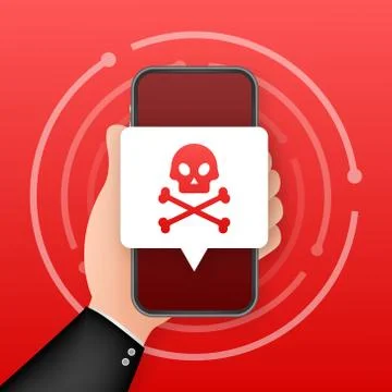 Cyber attack. Data Phishing with fishing hook, laptop, internet security. Vector イラスト素材