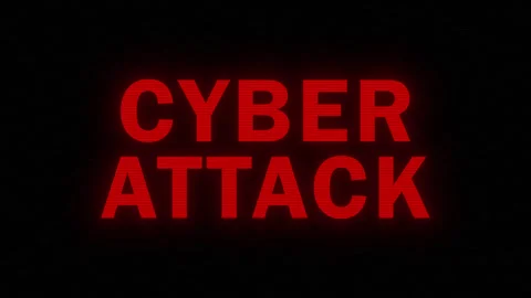 CYBER ATTACK Glitch Animation for Digital Ads Stock Footage 285377301
