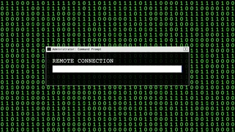 Cyber Attack Green Binary Code Hacking System Abstract Background Concept Stock Footage 231328413