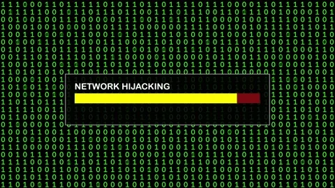 Cyber Attack Green Binary Code Hacking System Abstract Background Concept Stock Footage 231328485