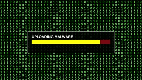 Cyber Attack Green Binary Code Hacking System Abstract Background Concept Stock Footage 231328489