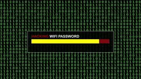 Cyber Attack Green Binary Code Hacking System Abstract Background Concept Stock Footage 231328511