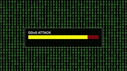 Cyber Attack Green Binary Code Hacking System Abstract Background Concept Stock Footage 231328514