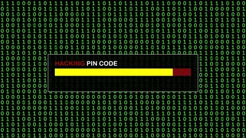 Cyber Attack Green Binary Code Hacking System Abstract Background Concept Stock Footage 231328521