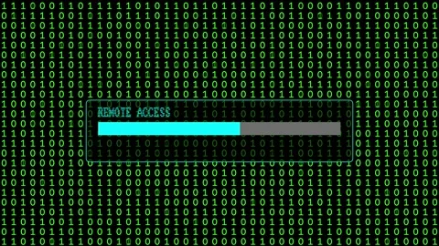 Cyber Attack Green Binary Code Hacking System Abstract Background Concept Stock Footage 231328534