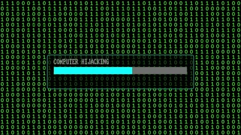 Cyber Attack Green Binary Code Hacking System Abstract Background Concept Stock Footage 231328554