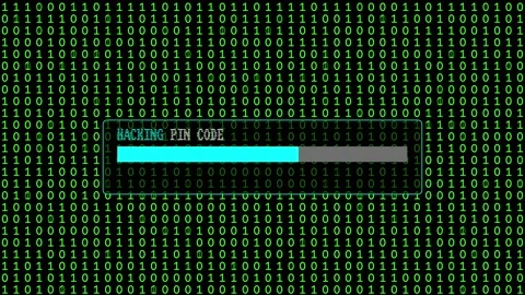 Cyber Attack Green Binary Code Hacking System Abstract Background Concept Stock Footage 231328587