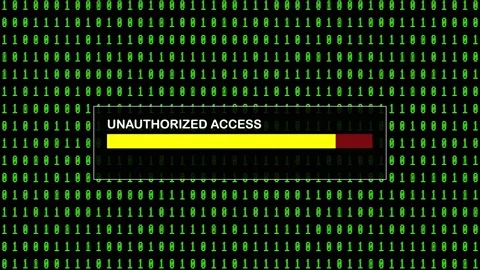 Cyber Attack Green Binary Code Hacking System Abstract Background Concept Stock Footage 231328665