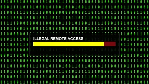 Cyber Attack Green Binary Code Hacking System Abstract Background Concept Stock Footage 231328669