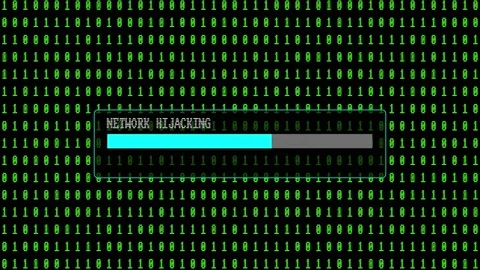 Cyber Attack Green Binary Code Hacking System Abstract Background Concept Stock Footage 231328723