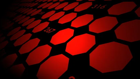 Cyber Attack Grid Numbers Background for Hacking Alert and Data Breach Concepts Stock Footage 336716588