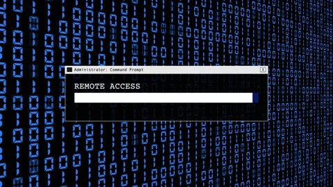 Cyber Attack Hacker Abstract Blue Binary Code Abstract Background Concept Stock Footage 231302989