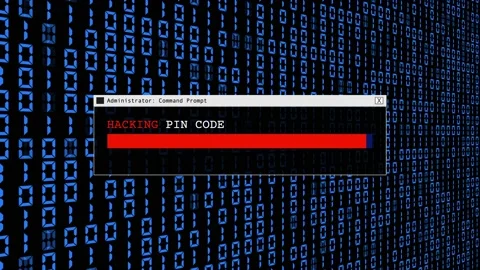 Cyber Attack Hacker Abstract Blue Binary Code Abstract Background Concept Stock Footage 231303060