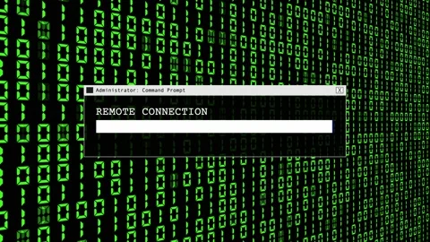 Cyber Attack Hacker Abstract Green Binary Code Abstract Background Concept Video stock 231327694