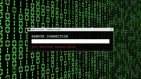 Cyber Attack Hacker Abstract Green Binary Code Abstract Background Concept Video stock 231327696