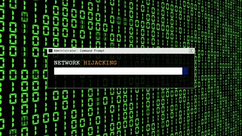 Cyber Attack Hacker Abstract Green Binary Code Abstract Background Concept Video stock 231327711