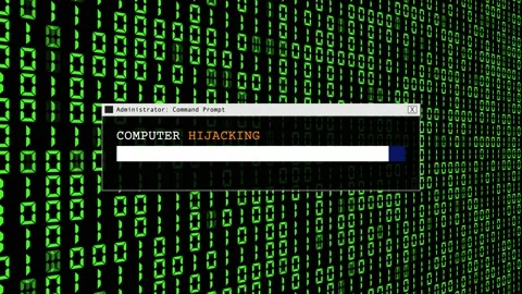 Cyber Attack Hacker Abstract Green Binary Code Abstract Background Concept Stock Footage 231327721