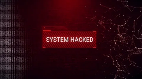 Cyber Attack Hacker Phishing Security System Concept Malicious software, viruses Video stock 259477727