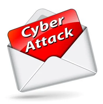 Cyber attack icon Stock Illustration