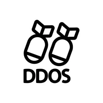 Cyber attack icon vector. Isolated contour symbol illustration Stock Illustration