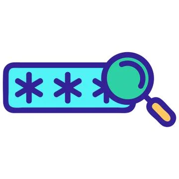 Cyber attack icon vector. Isolated contour symbol illustration イラスト素材