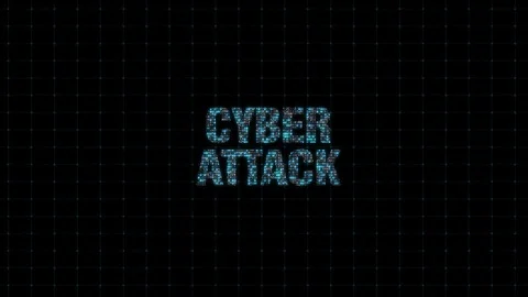 Cyber attack, information technology, digital animated text with binary code Stock Footage 105052074