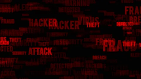 Cyber attack internet security warning concept Stock-Footage 205388412