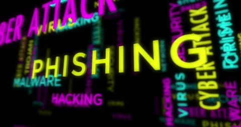 Cyber attack kinetic text abstract concept Stock Footage 240656053