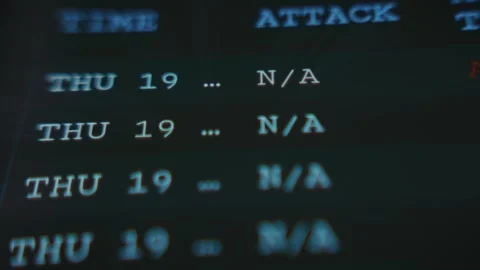 Cyber attack live information studied on smartphone Stock Footage 288967004