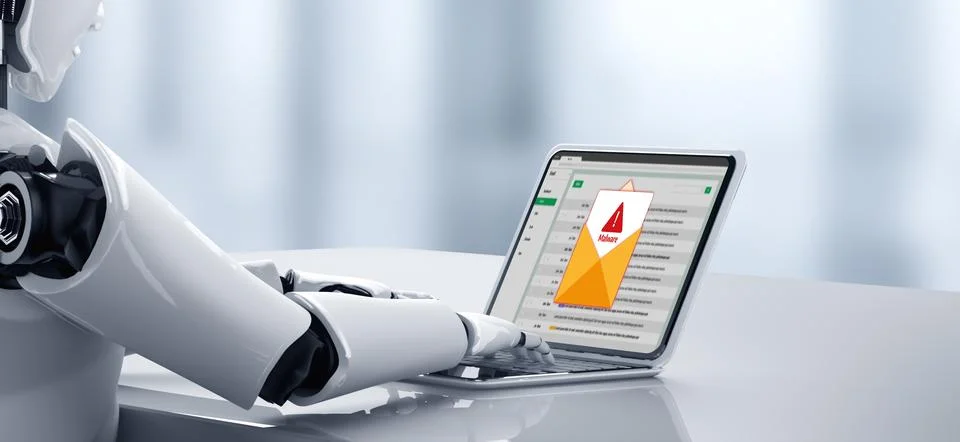 Cyber attack malware alert show computer screen display threat detected snugly Illustrazione stock