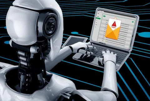 Cyber attack malware alert show computer screen display threat detected snugly 库存插图