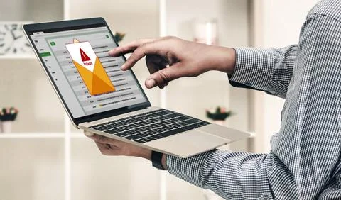 Cyber attack malware alert show computer screen display threat detected snugly Stock Photos