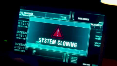 Cyber attack on network. Cybersecurity vulnerability. Stock Footage 254473833