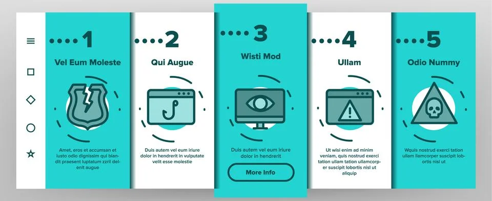 Cyber Attack Onboarding Vector イラスト素材
