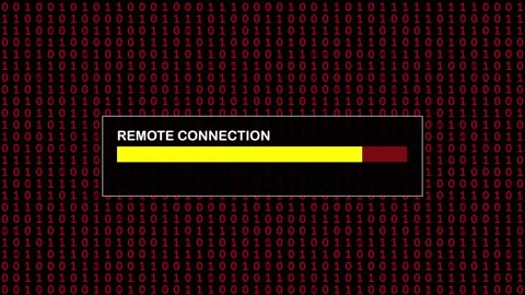 Cyber Attack Red Binary Code Hacking System Abstract Background Concept 動画素材 231332169
