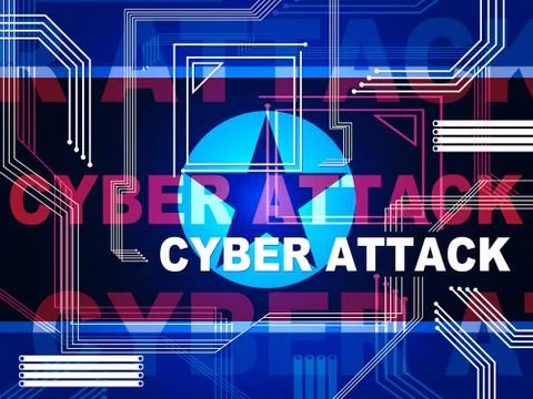 Cyber Attack Risk By North Koreans 3d Illustration Stock Illustration