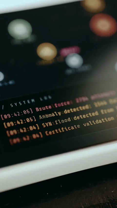 Cyber Attack System Log, Ethical Hacking concept Stock Footage 331131021