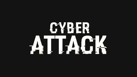 Cyber Attack Text + Alpha Channel Stock Footage 72791556