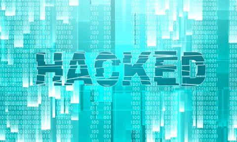 Cyber attack theme background Stock Illustration