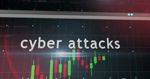 Cyber attacks charts and graphs 3d diagram Stock Footage 318519126