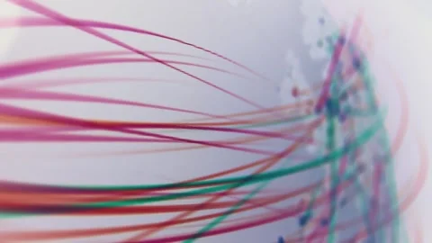Cyber attacks day over USA North America Camera shot computer screen Stock Footage 241253363