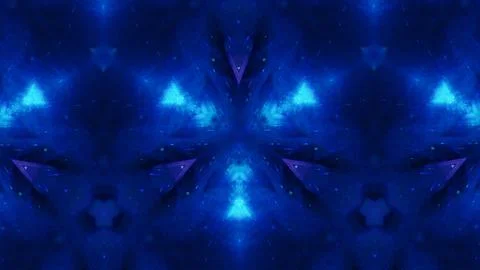 Cyber background neon light pattern blue glow dark Illustrazione stock