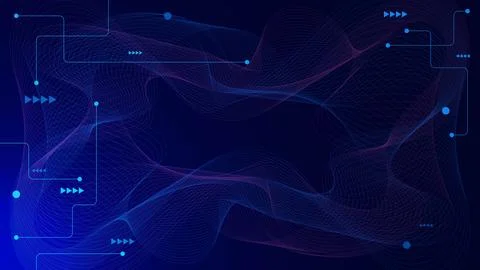 Cyber of big data visualization technology concept. Stock Illustration