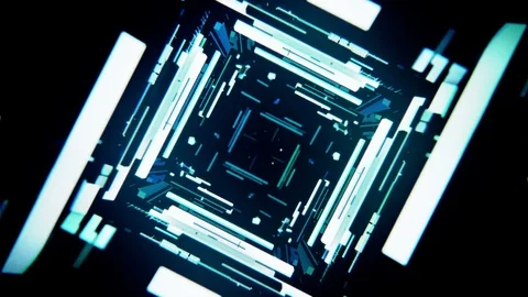 Cyber blue 02 Stock Footage 73224944