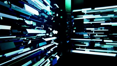 Cyber blue 04 Stock Footage 73225008